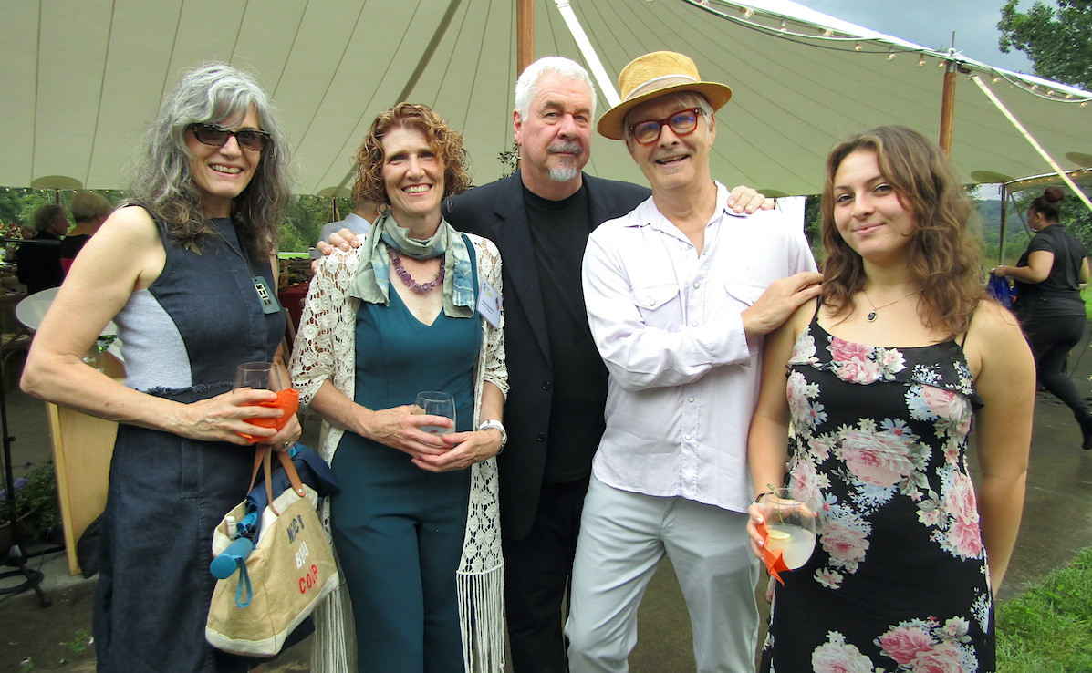 Bobbie Lloyd, PS21 Director of Operations Kelly Mackerer, the evening's honoree Jack Shear, Mark Petracca and Mina Petracca