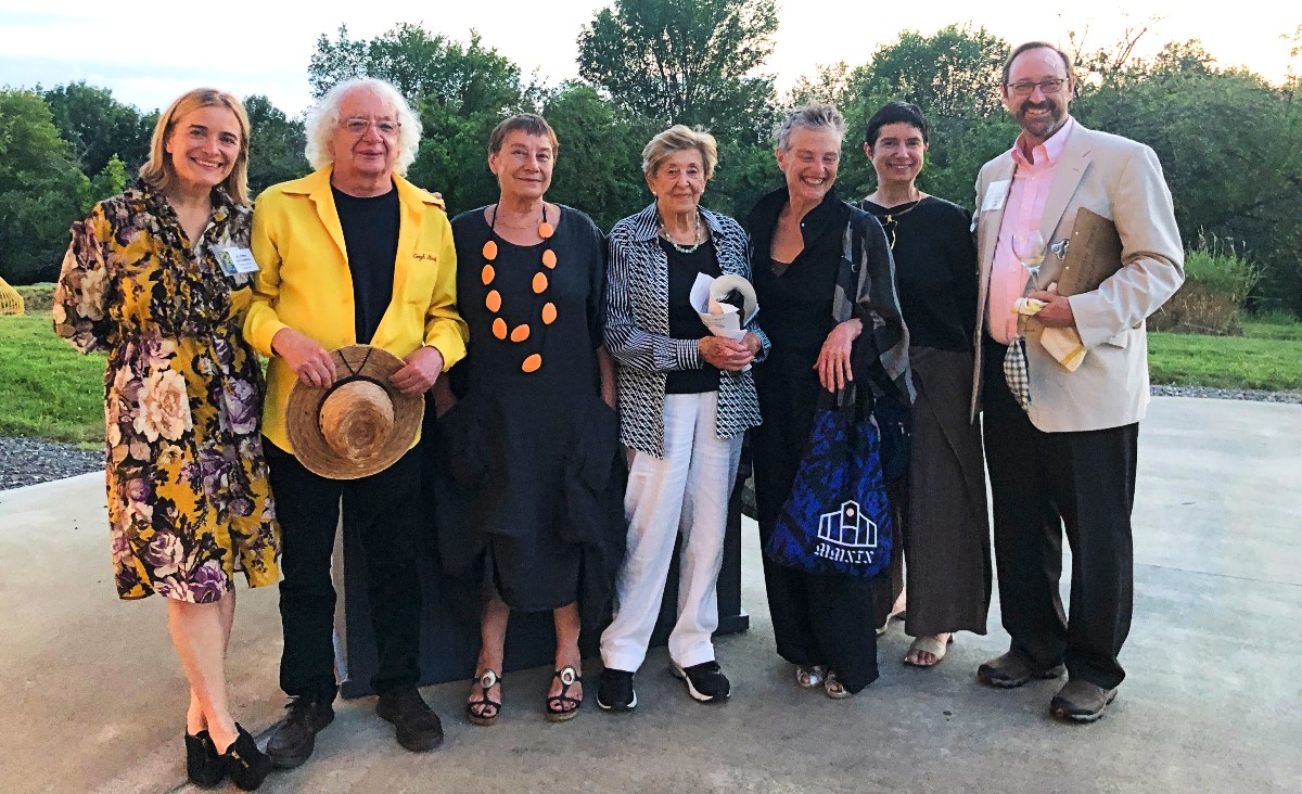 Elena Siyanko, Alex&nbsp;Melamid, Katya Arnold,&nbsp;Ilse&nbsp;Melamid,&nbsp;Bella Meyer,&nbsp;Valerie Goodman,&nbsp;and Douglas Hamilton at the PS21 gala