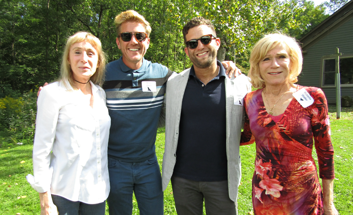Advisory committee member Kathi Cafiero with Brian Cruey, Matthew King and Roberta Waller