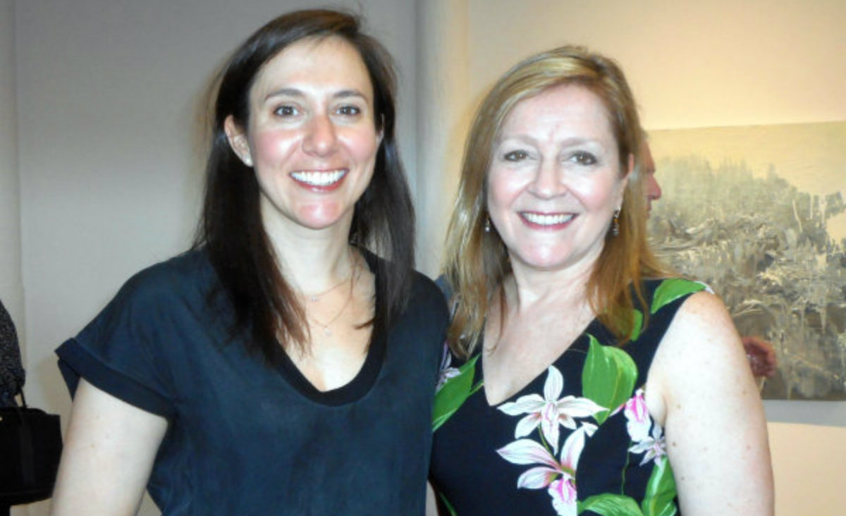 MASS MoCA's Jodi Joseph cahts with Rita Fucillo, publisher of Art New England.