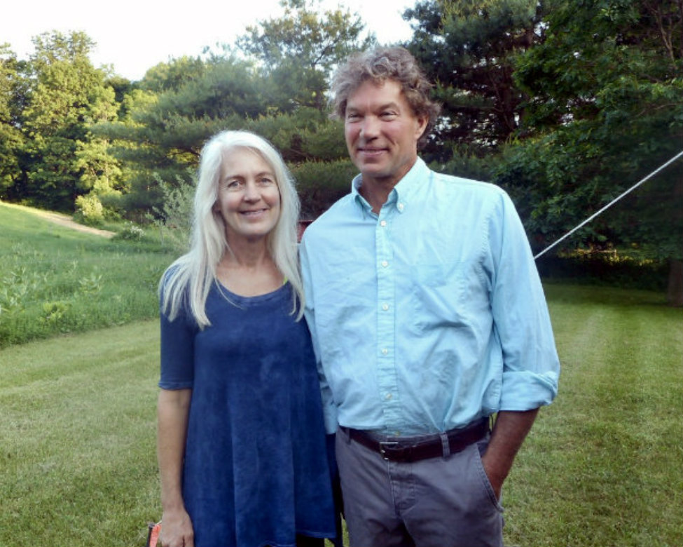 Juliet Hubbard and John Hubbard, whose garden is on the tour this year.