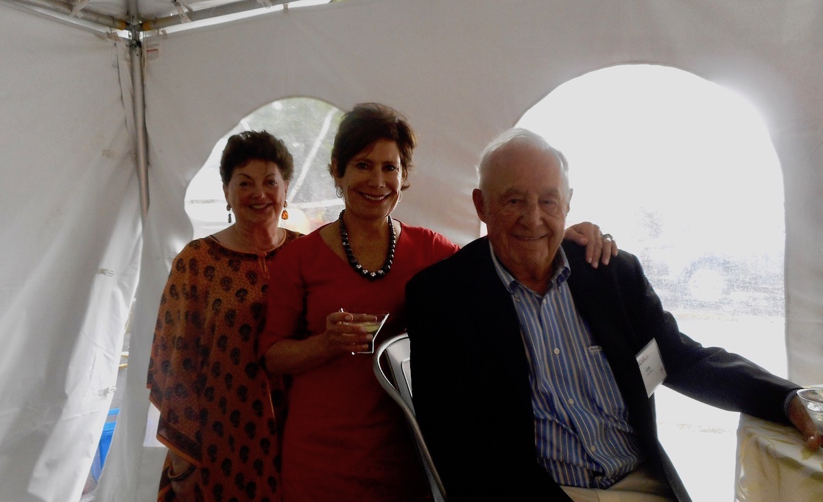 Kathi Blatt Thonet and Randi Rossignol with their father, Lee Blatt.