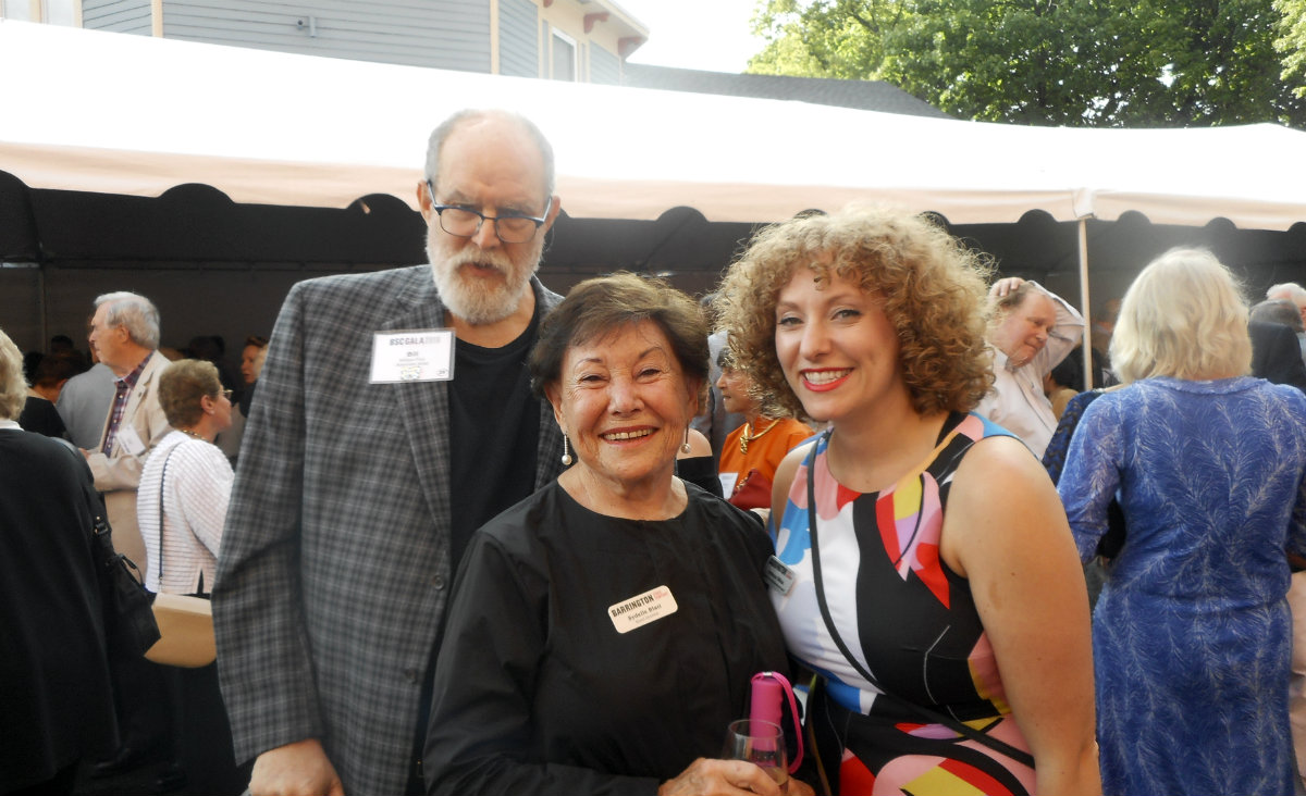 Playwright Bill Finn, Sydelle Blatt and Rebecca Weiss, BSC literary associate.