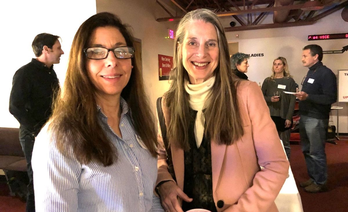 Allison Marchese, CDCSB's development and fundraising consultant, with Leah Barber.