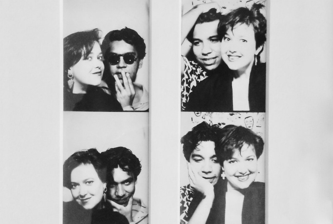 Carol McCranie and&nbsp;Javier Magri in a 1980s photo booth