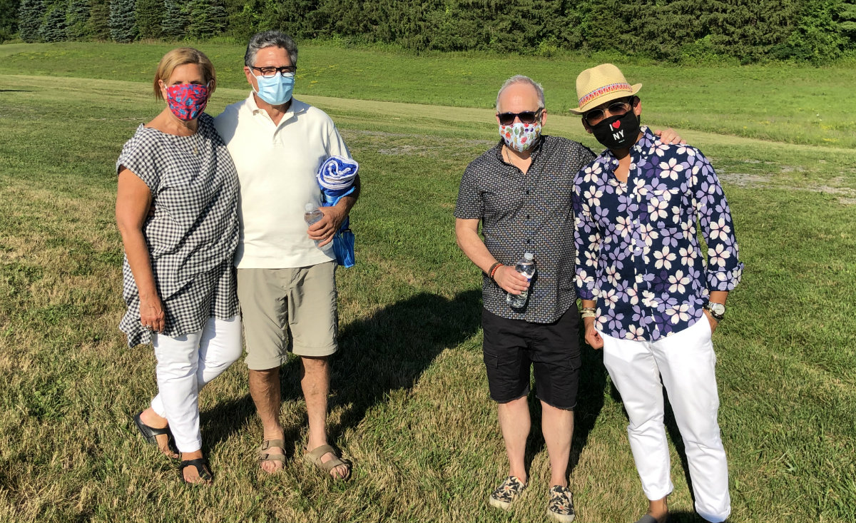 The Sylvia Center Gala at Katchie Farm. Board member Nina Freedman, Michael Rosenbaum, Howard Pulchin, a board member, and Joerel Ramos The Sylvia Center Gala at Katchie Farm. Board member Nina Freedman, Michael Rosenbaum, Howard Pulchin, a board member, and Joerel Ramos