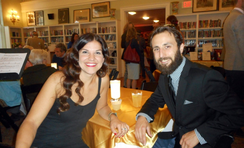 Marisa Massery and Chris Lawhorn at The Lenox Library fundraiser