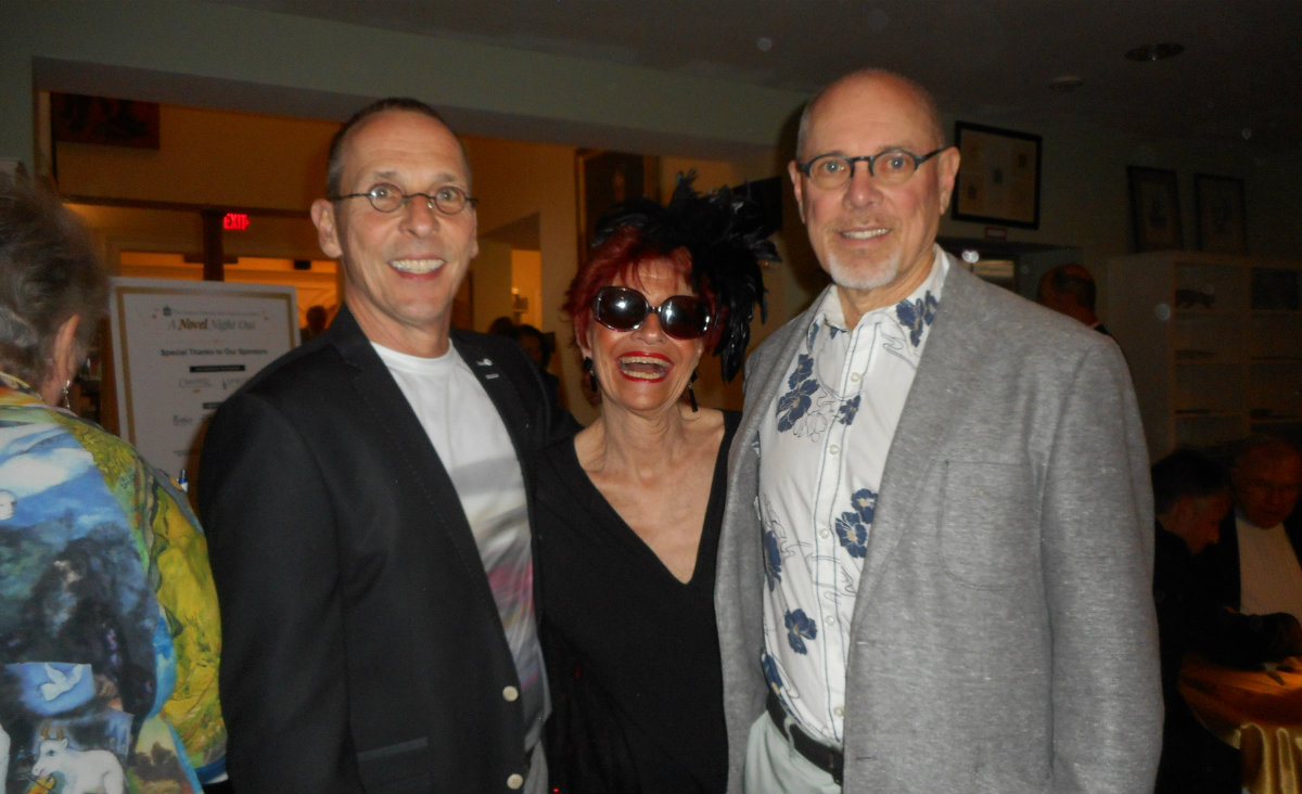 Lenox retailer Tony Chojnowski, Katherine Abraham and Joe Goodwin, an artist. Lenox retailer Tony Chojnowski, Katherine Abraham and Joe Goodwin, an artist.