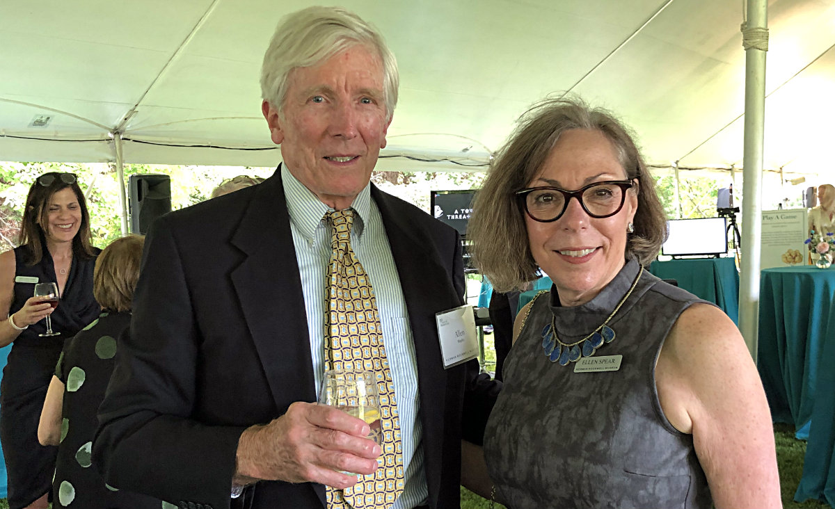 Allen Blagden and Ellen Spear, the museum's chief philanthropy officer