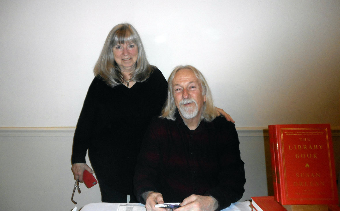 Singer-songwriter Priscilla Herdman and her husband, Oblong Books' Dick Hermans.