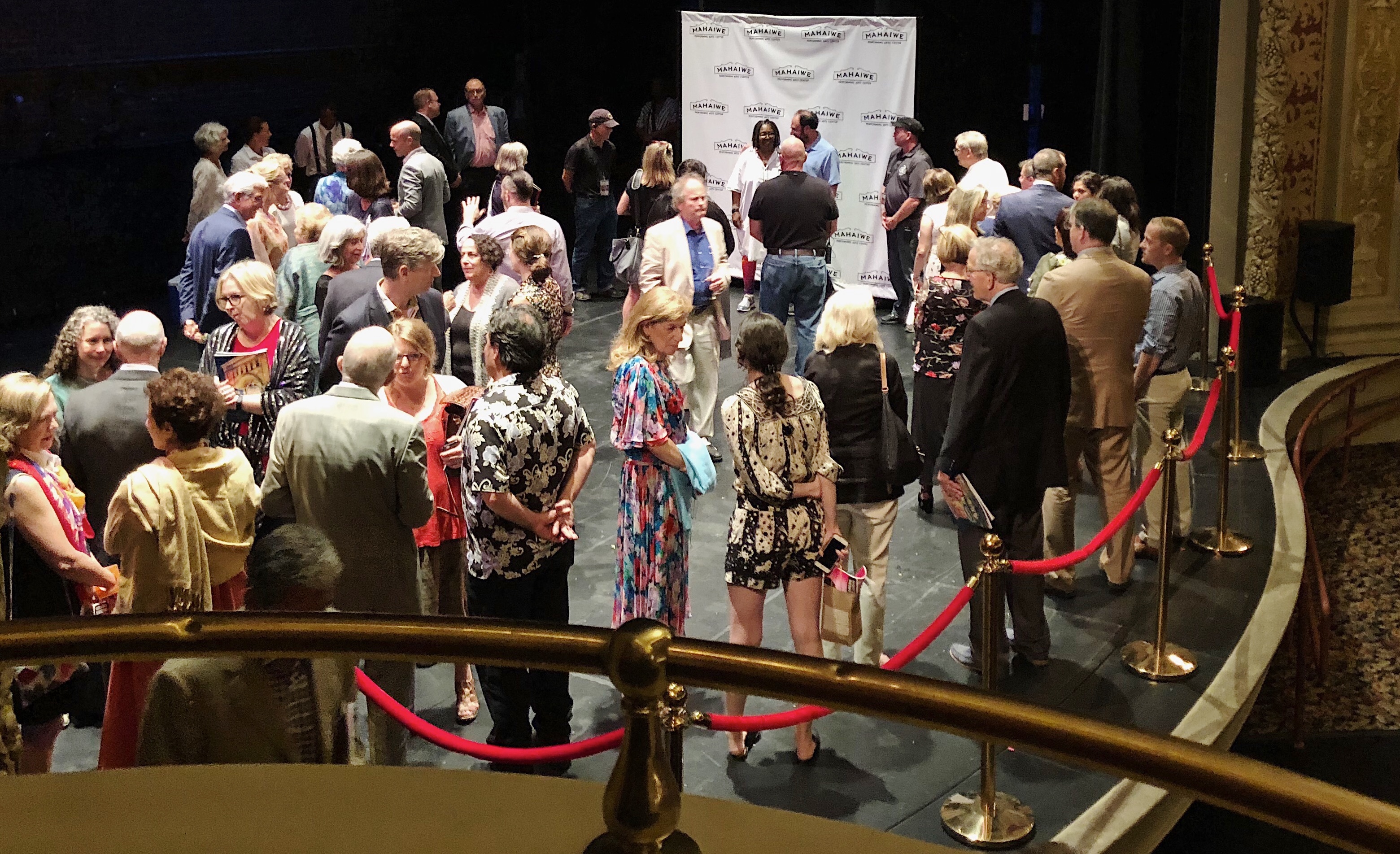 The after-party reception with Whoopi Goldberg on the Mahaiwe stage.&nbsp;
