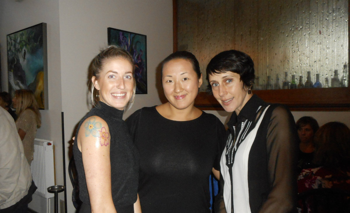 Terrapin staffers Jessica Riedinger, a host; Michelle Duval, a server and bartender; and Nadia Costa, floor manager.