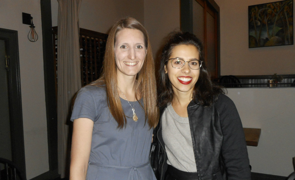 Christen Wagner, Terrapin's marketing coordinator, and Sabrina Sucato, of&nbsp;Hudson Valley Magazine.