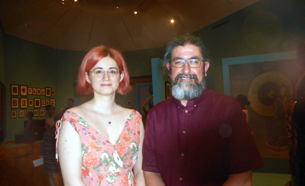Burcu Gurcay-Morris&nbsp;and&nbsp;David Gurcay-Morris,&nbsp;the museum&rsquo;s exhibition designer.