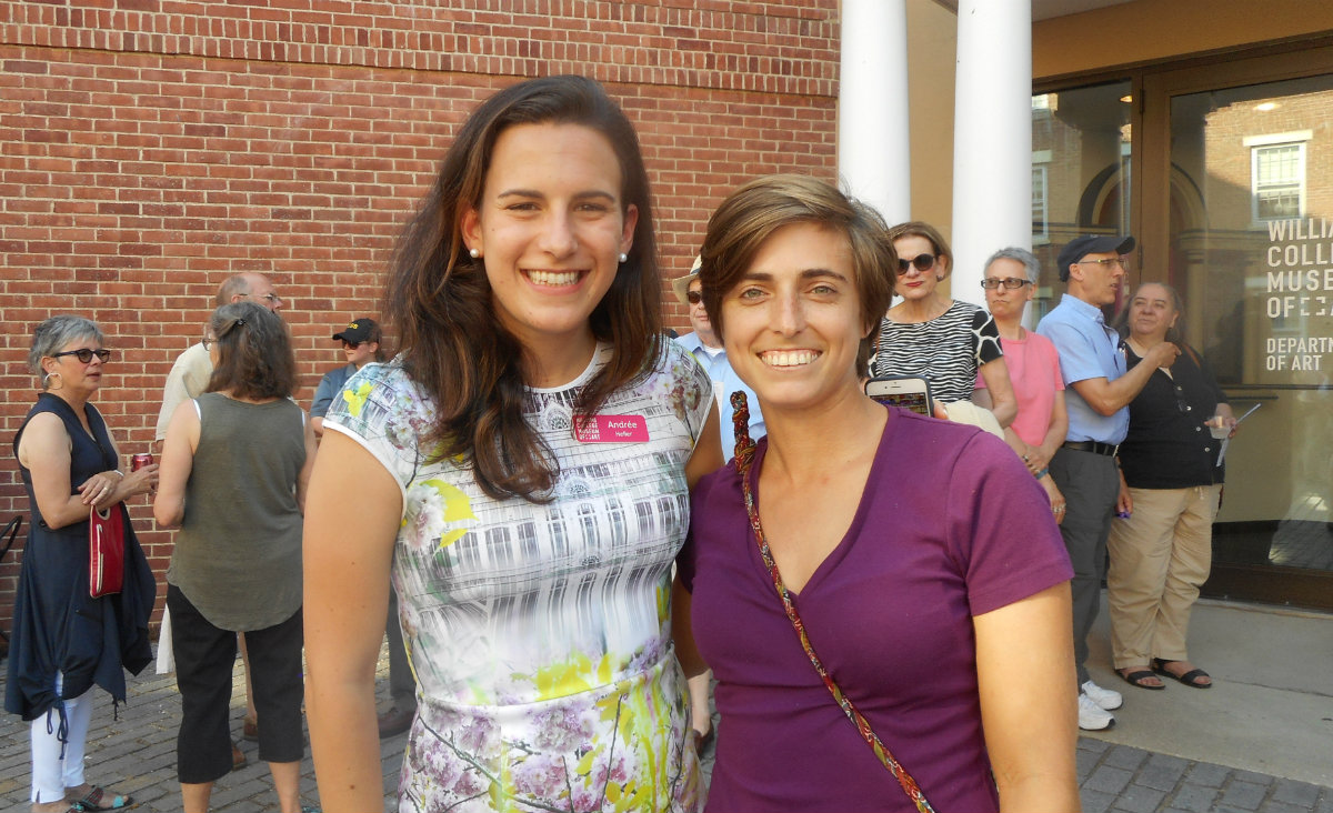 Andree Heller, development manager for the museum, and&nbsp;Carolina Bruno, who wokrs on the Williams College staff.