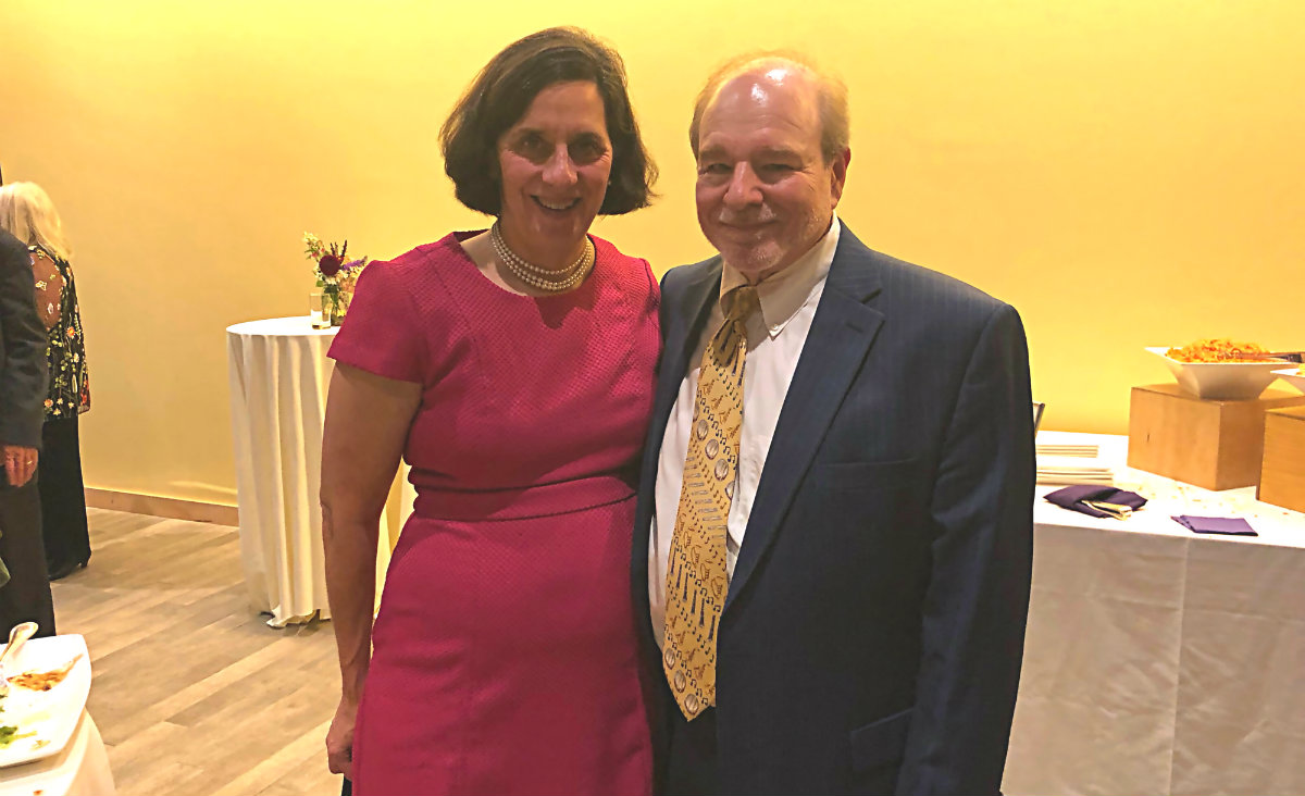 Deborah Buccino and Eric Plakun, MD,&nbsp;medical director/CEO of the Austen Riggs Center