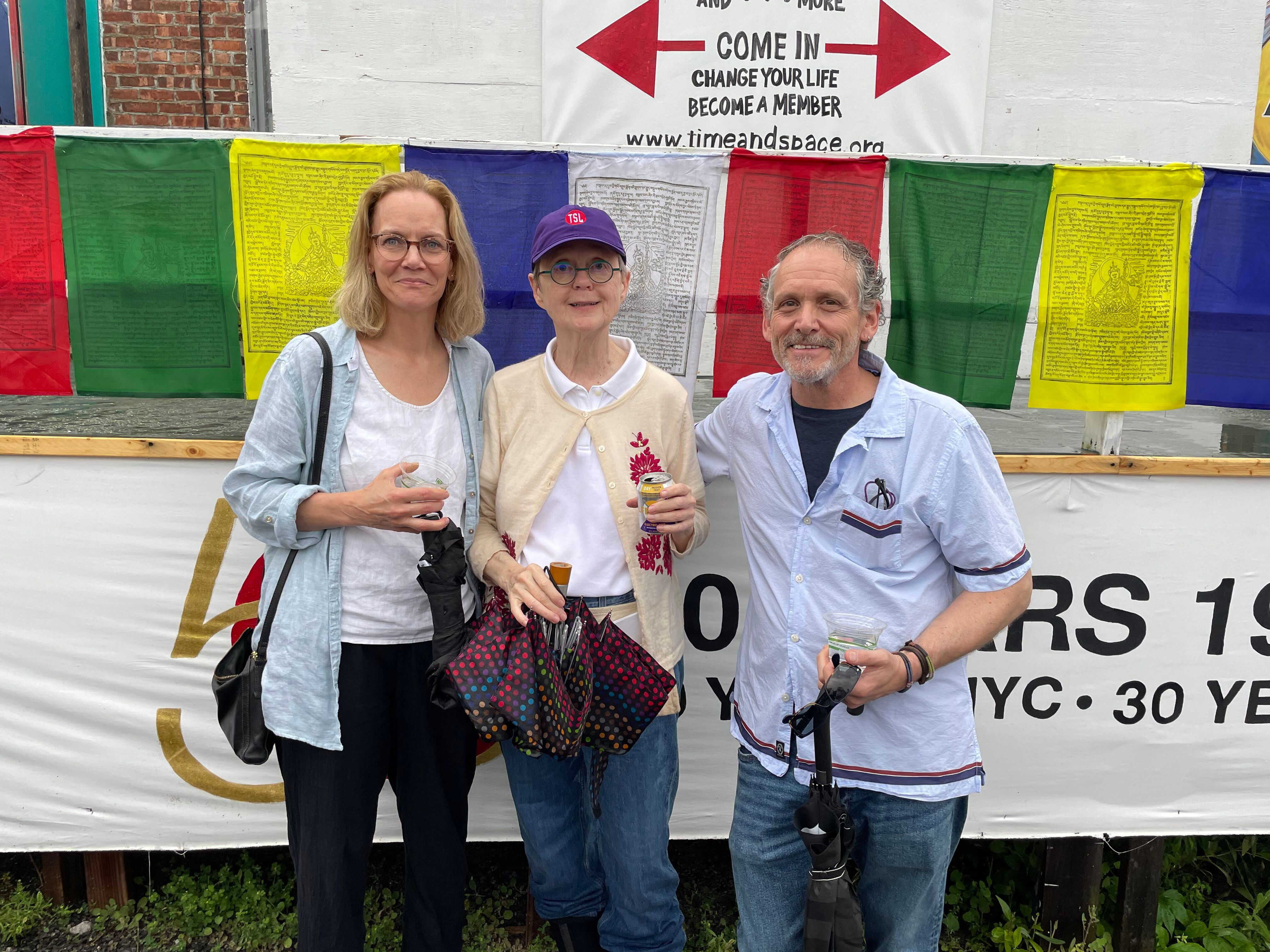 Cheryl Roberts, executive director of the&nbsp;Greenburger Center&nbsp;and TSL board member, Claudia Bruce and attorney Mark Portin