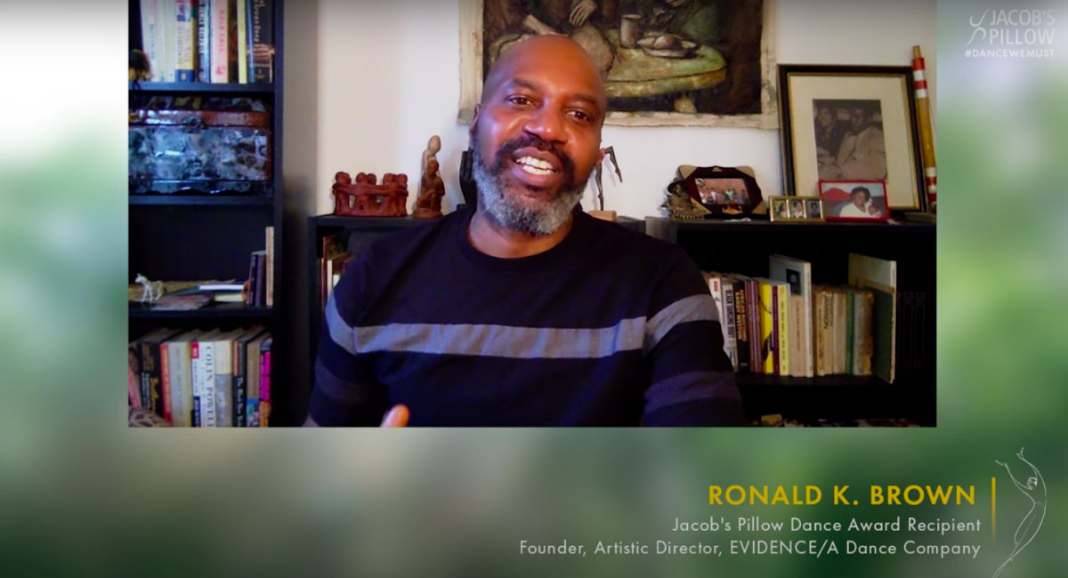 Ronald K. Brown received the 2020 Jacob's Pillow Dance Award.