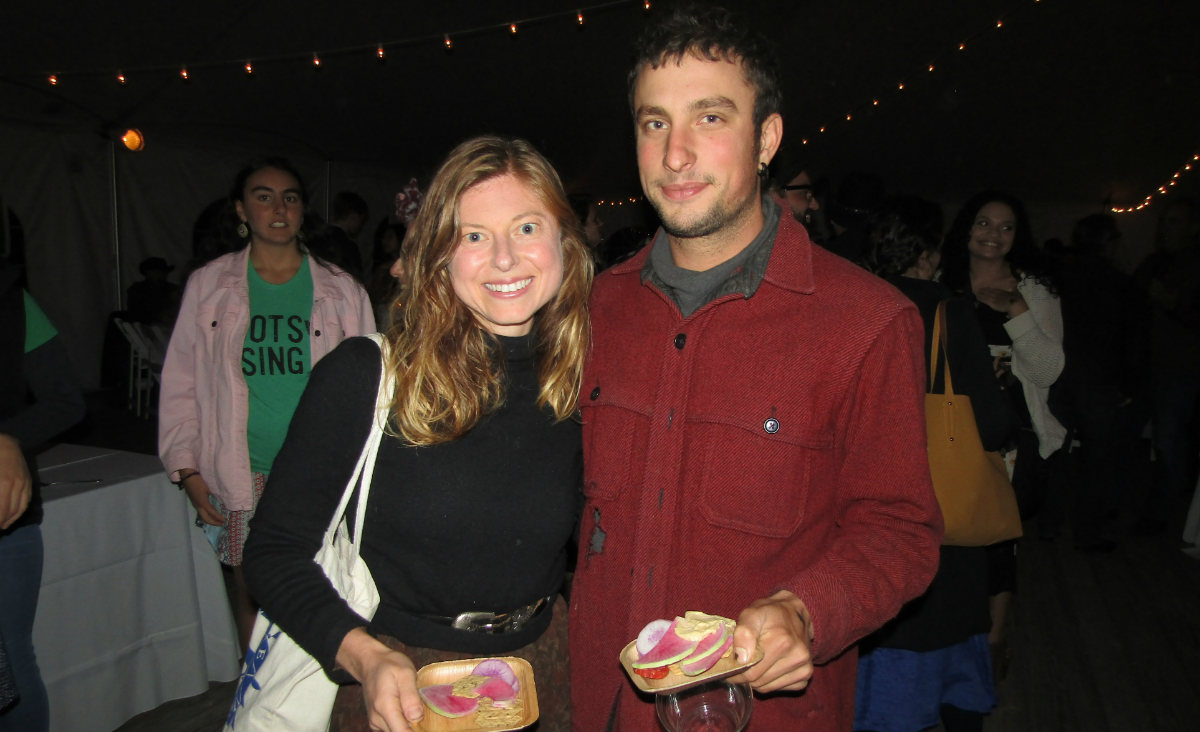 Meg Galeucia and Evan Thaler-Null from Abode Farm Meg Galeucia and Evan Thaler-Null from Abode Farm