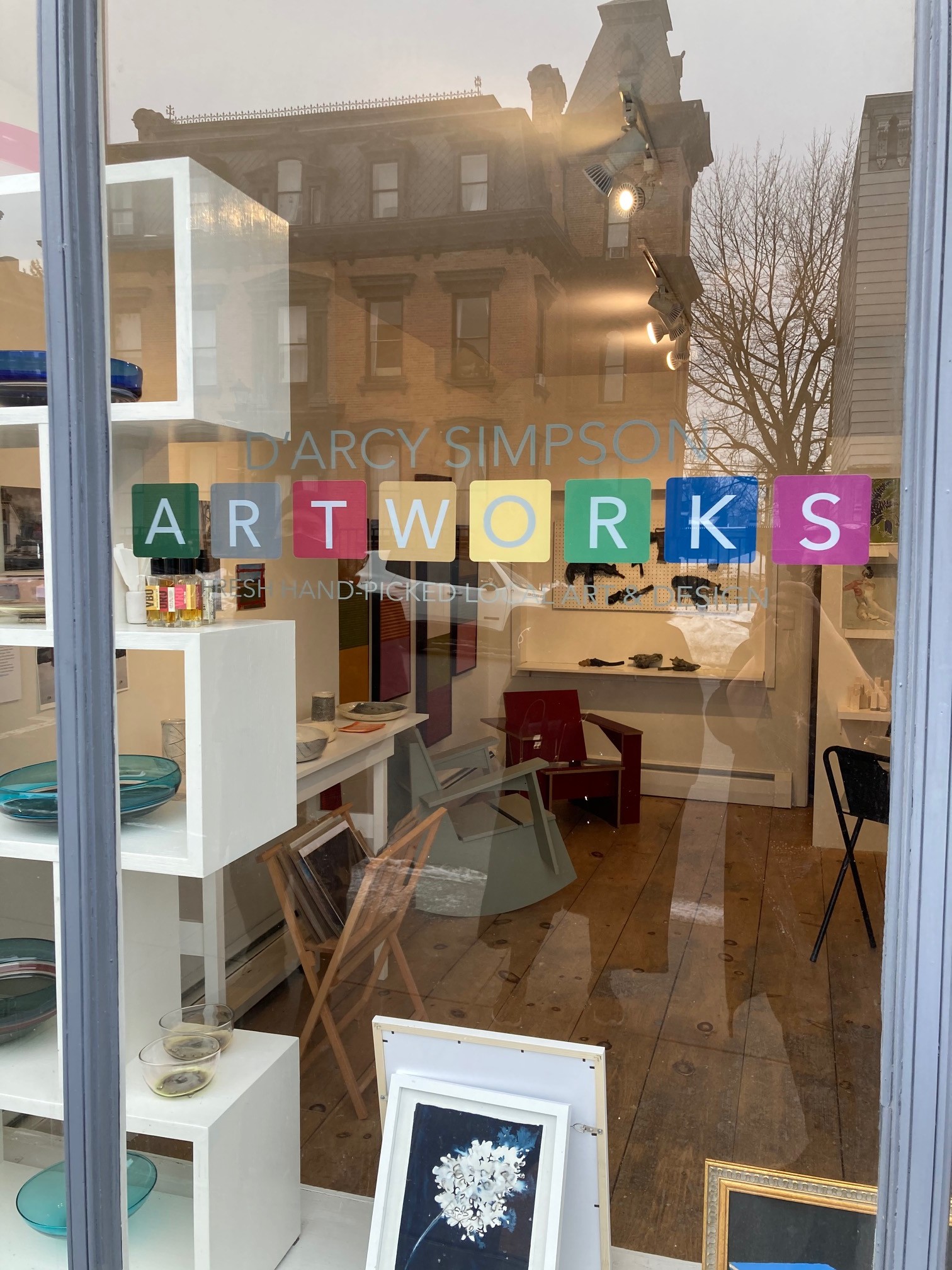D'Arcy Simpson Art Works on Warren Street in Hudson