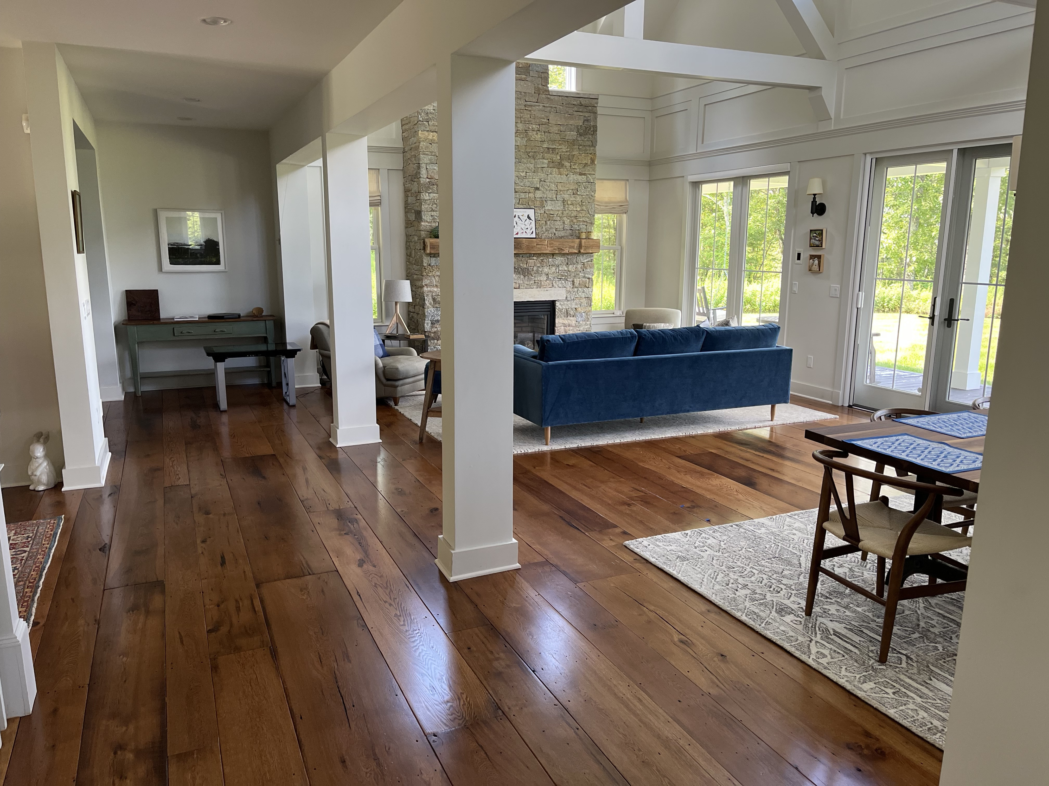 Antique wide board flooring by Chestnut Woodworking &amp; Antique Flooring