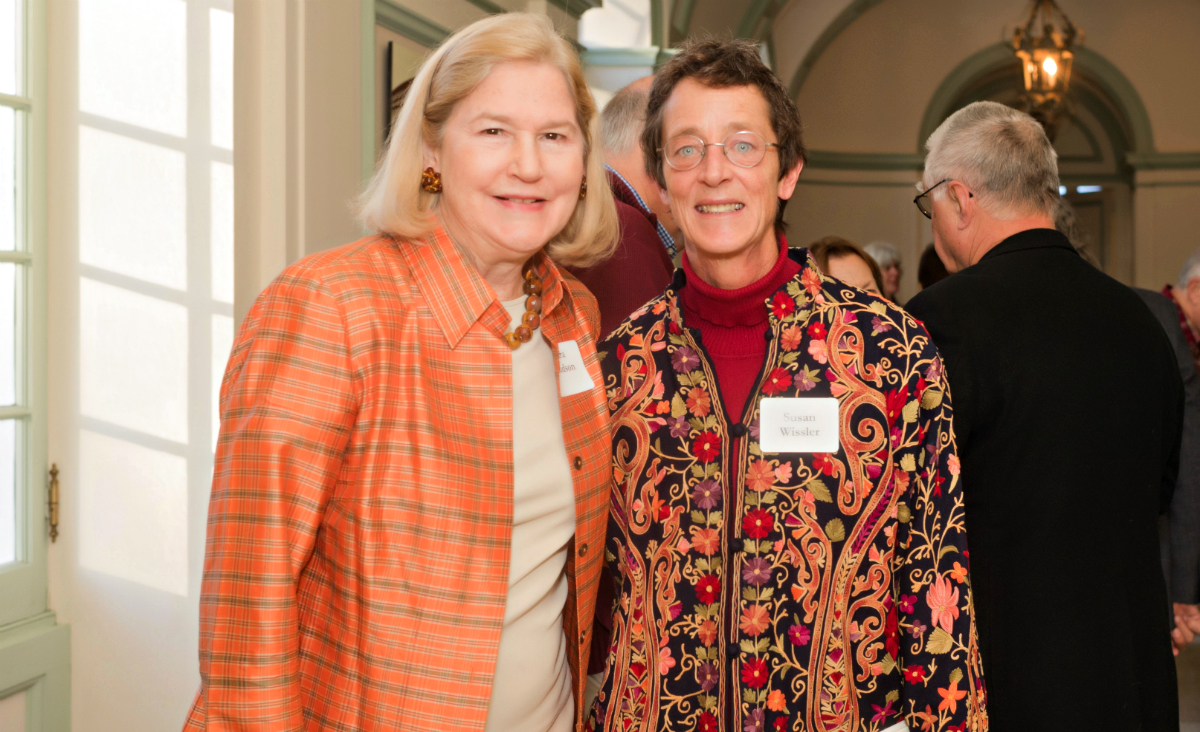 The Mount's Major Gifts Officer, Sarah Hunter Hudson, and its Executive Director, Susan Wissler&nbsp;(Photo by&nbsp;Tricia McCormack Photography)