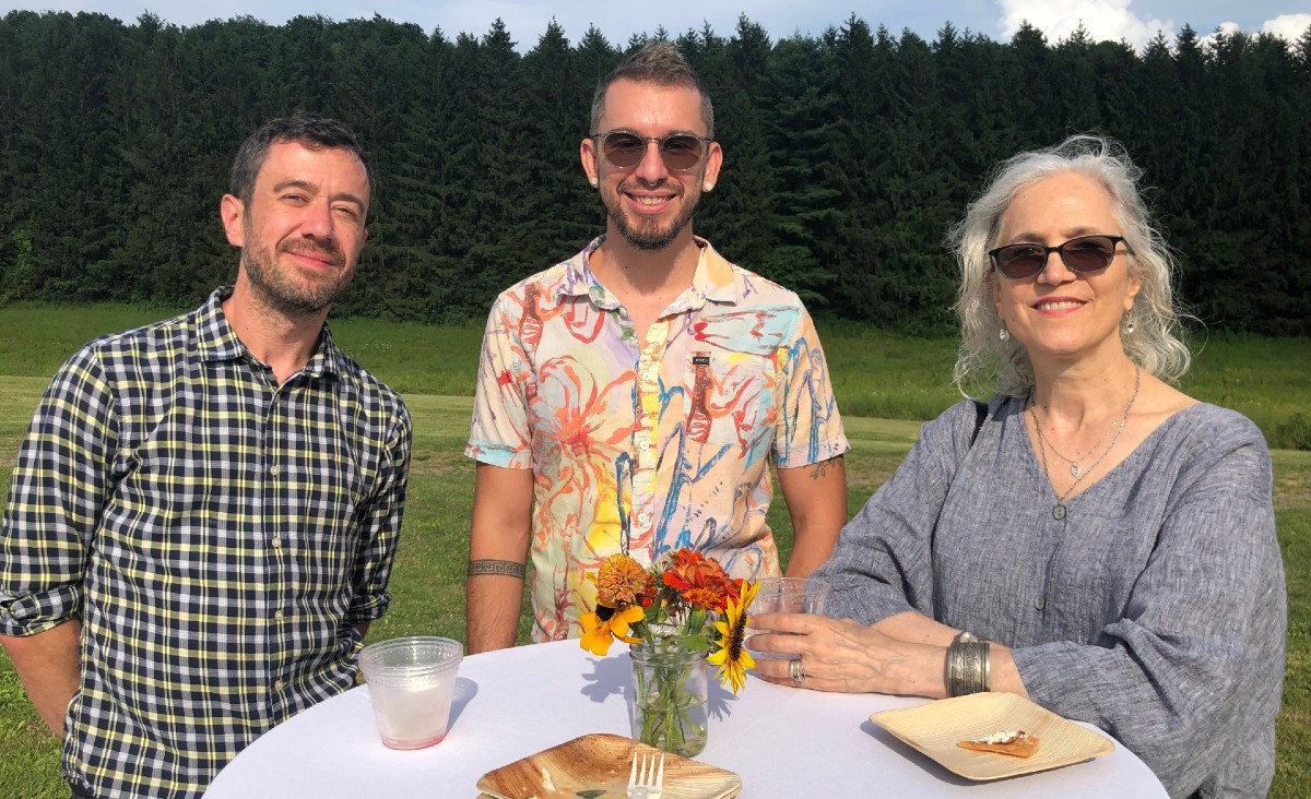 Josh Satterthwaite, vice-president of operations at Great Performances Catering; Andrew Speros; and Robyn Stein, a consultant Josh Satterthwaite, vice-president of operations at Great Performances Catering; Andrew Speros; and Robyn Stein, a consultant