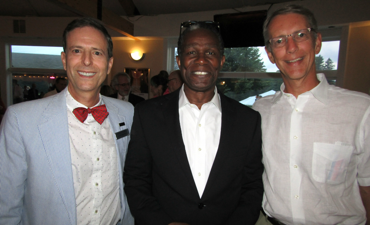 Board chair Ken Werner, John Douglas Thompson and Scott Bok Board chair Ken Werner, John Douglas Thompson and Scott Bok