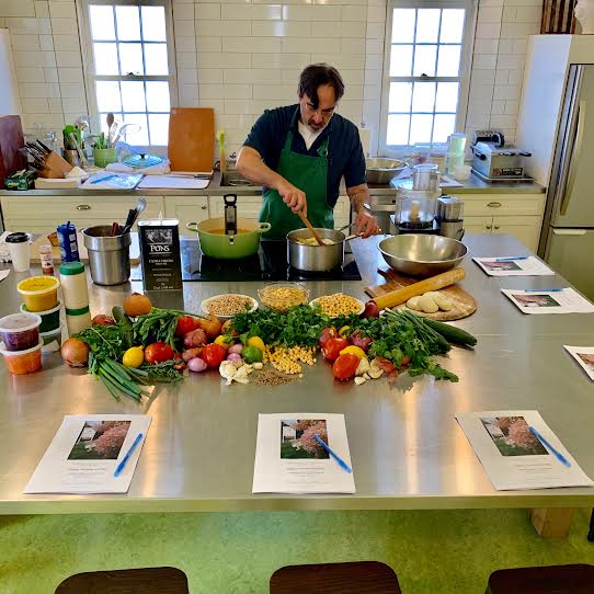Chef Serge Madikian prepares to lead a cooking workshop at HGS Home Chef. Chef Serge Madikian prepares to lead a cooking workshop at HGS Home Chef.