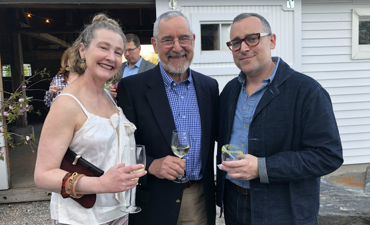 Litchfield psychotherapist Eileen Manela, Julius Marcarelli and Paul Marcarelli (also known as the "Can You Hear Me Now?" guy)