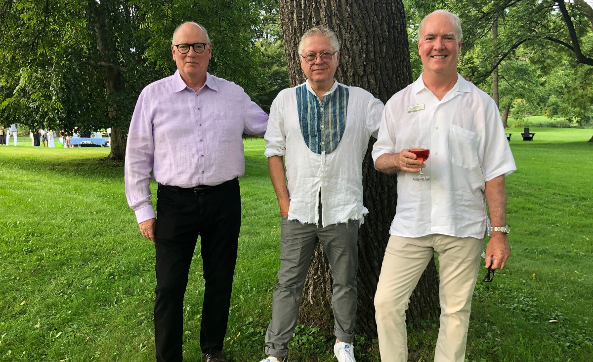 John Lillis, Vernon Evenson, and Jeff Bailey, a board member John Lillis, Vernon Evenson, and Jeff Bailey, a board member