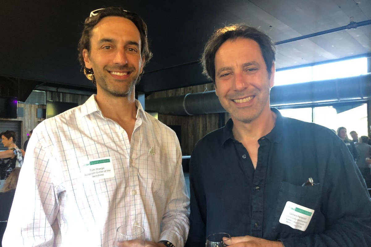 Tom Sharpe, a board member of the NPC, and James Harwood, board president of the Community Development Corporation of the Southern Berkshires (CDCSB)