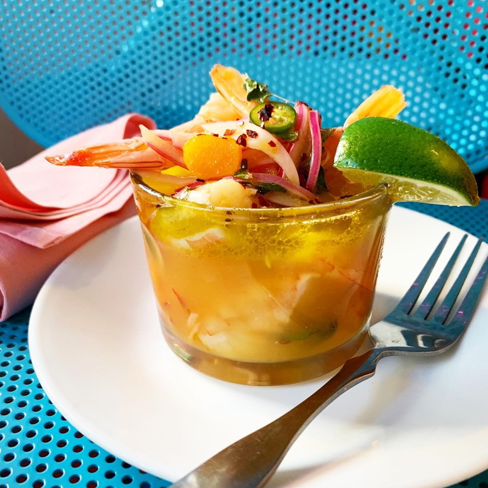 Shrimp Escabeche at Lil' Deb's Oasis Shrimp Escabeche at Lil' Deb's Oasis