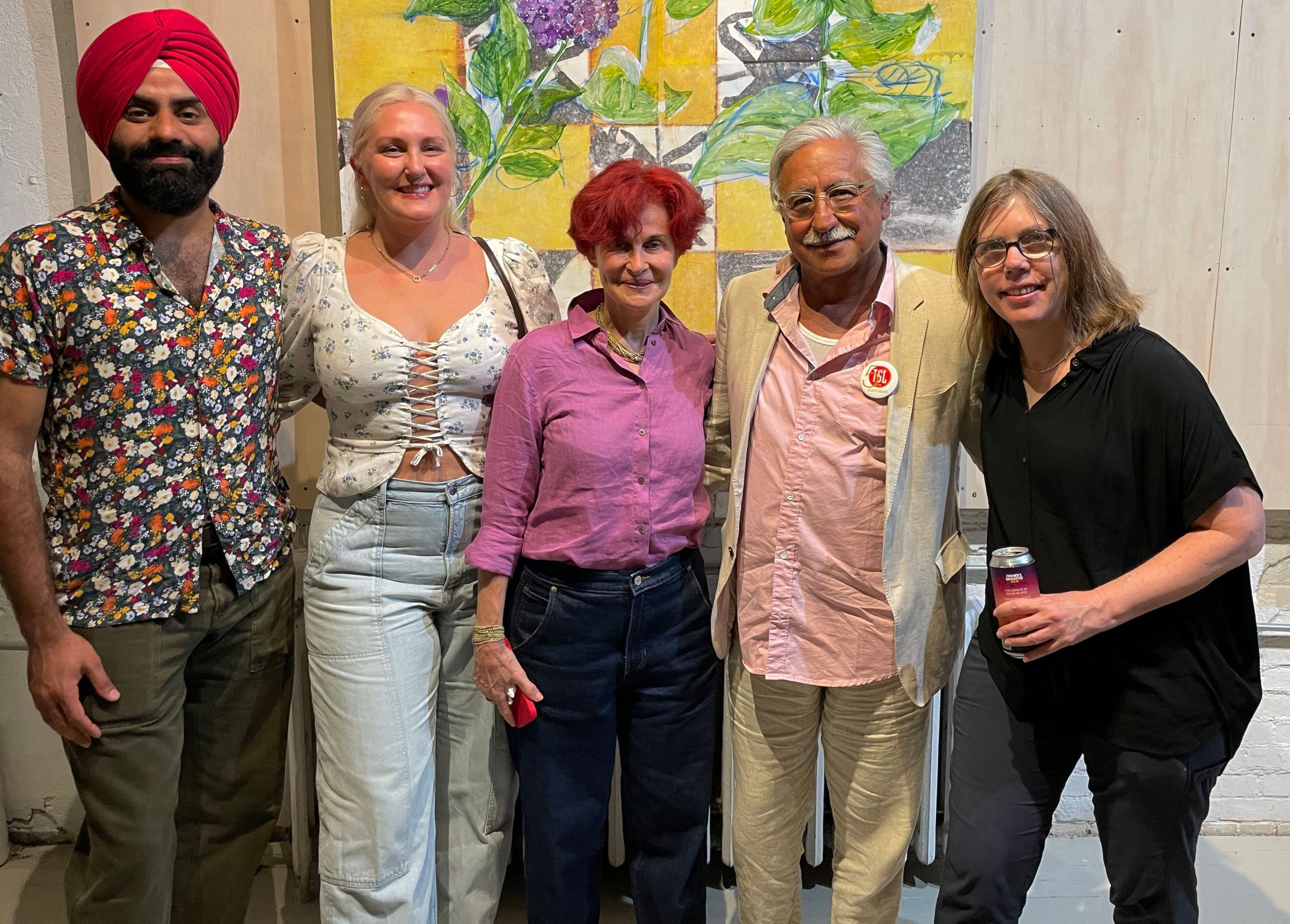 Architect Gagandeep Singh, Alexandria Woodside, TSL board member Zuzka Kurtz, featured artist Roberto Juarez,&nbsp;and film editor Meg Reticker