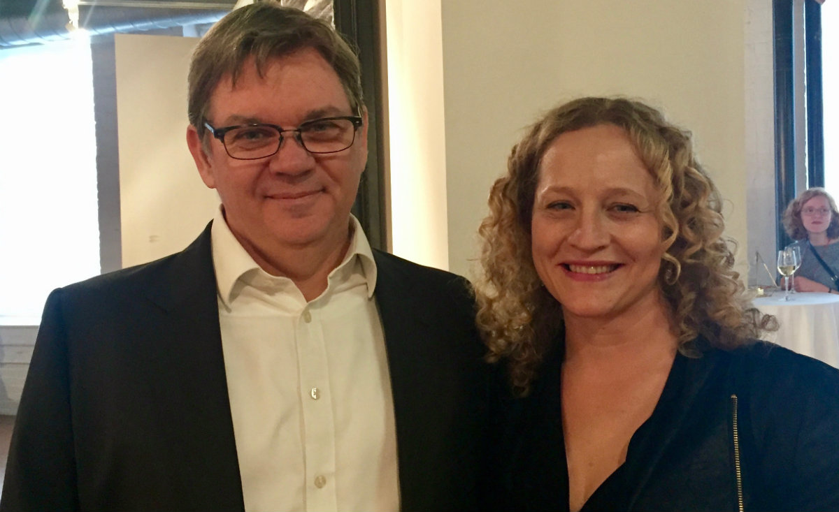 Larry Smallwood, deputy director of MASS Moca, and Bridget Rogas, director of development; Larry Smallwood, deputy director of MASS Moca, and Bridget Rogas, director of development;