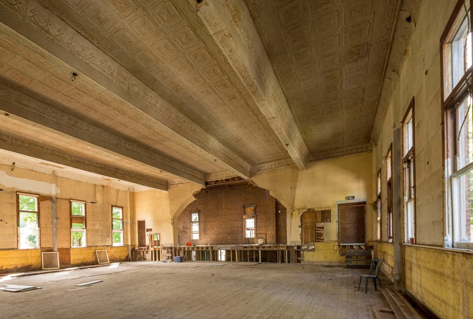 The old hall in need of a facelift