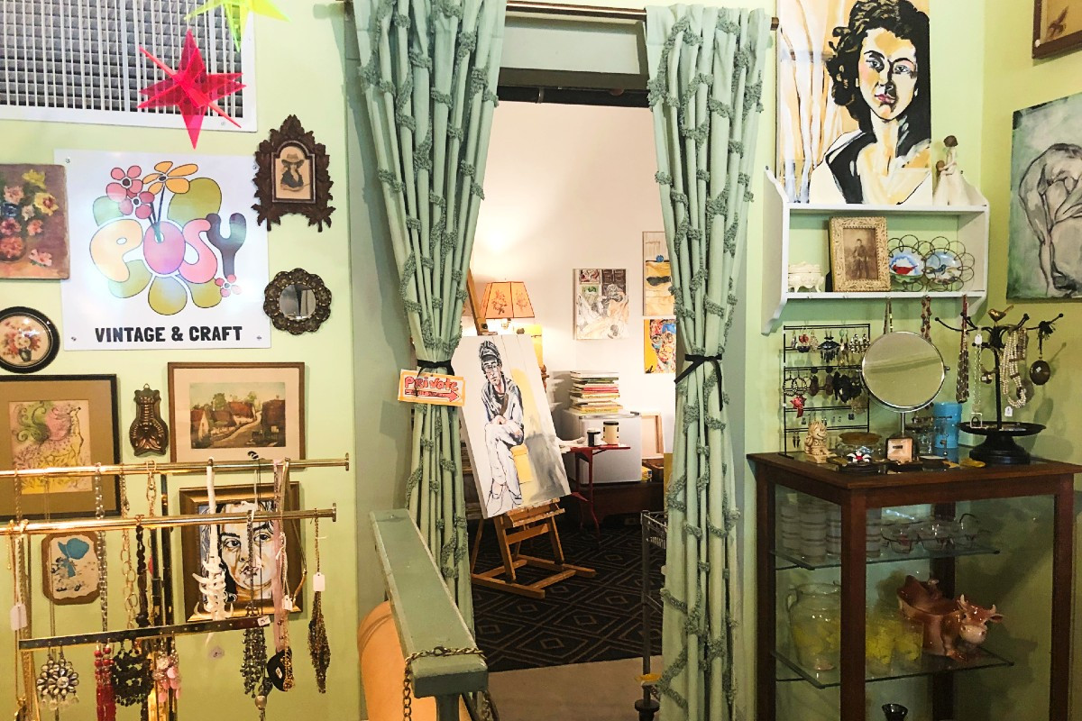 A peek into Moran's studio