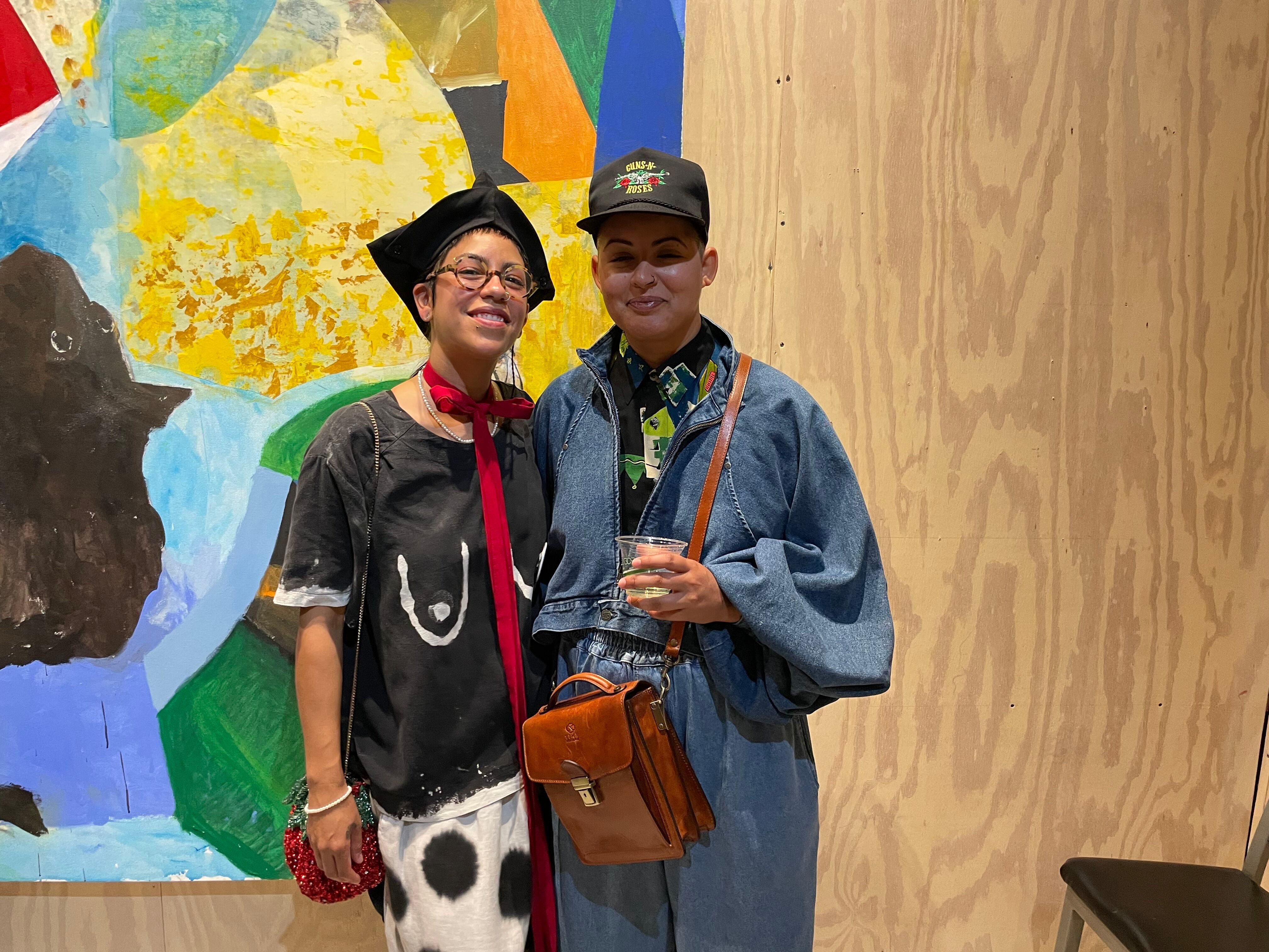 Costume designer Sparkle Juarez and Chennel Shuffler