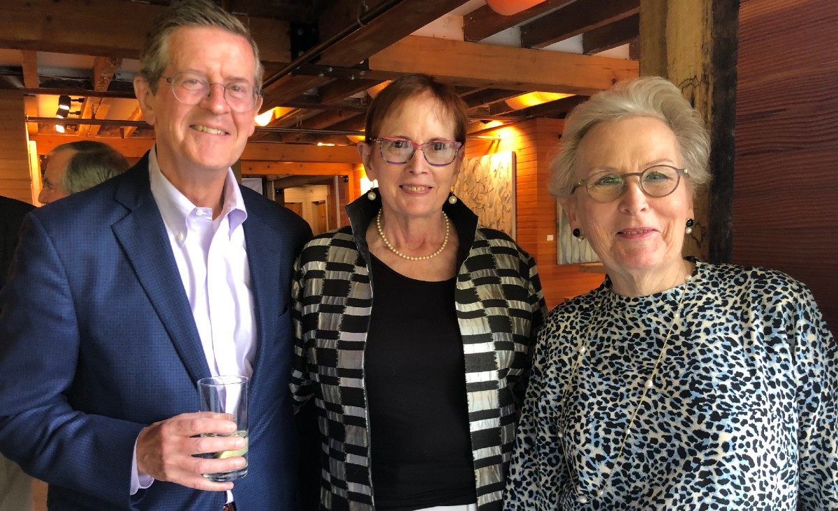 Dalton Dwyer, Susan Hassler, and Noreen Doyle, a board member Dalton Dwyer, Susan Hassler, and Noreen Doyle, a board member