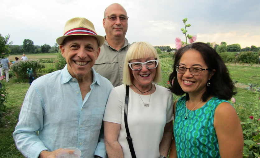 Steven Beispel, Tom Lovett,&nbsp;Ina Saltz&nbsp;and&nbsp;Dr. Cathy Shin at The Sylvia Center dinner