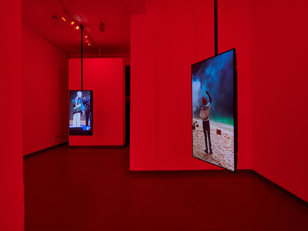 Martine Syms, Ugly Plymouths, 2020, three channel video (color, sound), 8:00 minute loop. © Martine Syms, courtesy of the artist and Bridget Donahue, New York City. At CCS Bard Galleries. Martine Syms, Ugly Plymouths, 2020, three channel video (color, sound), 8:00 minute loop. © Martine Syms, courtesy of the artist and Bridget Donahue, New York City. At CCS Bard Galleries.