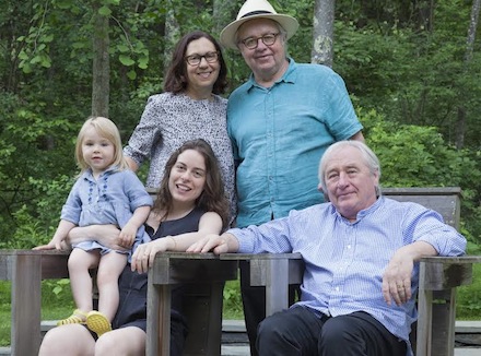 Director/Curator Susan Wides, Graphic Designer Jim Holl, Io Helene Holl, Director of Education Dimitra Tsachrelia and Founder Steven Holl.
