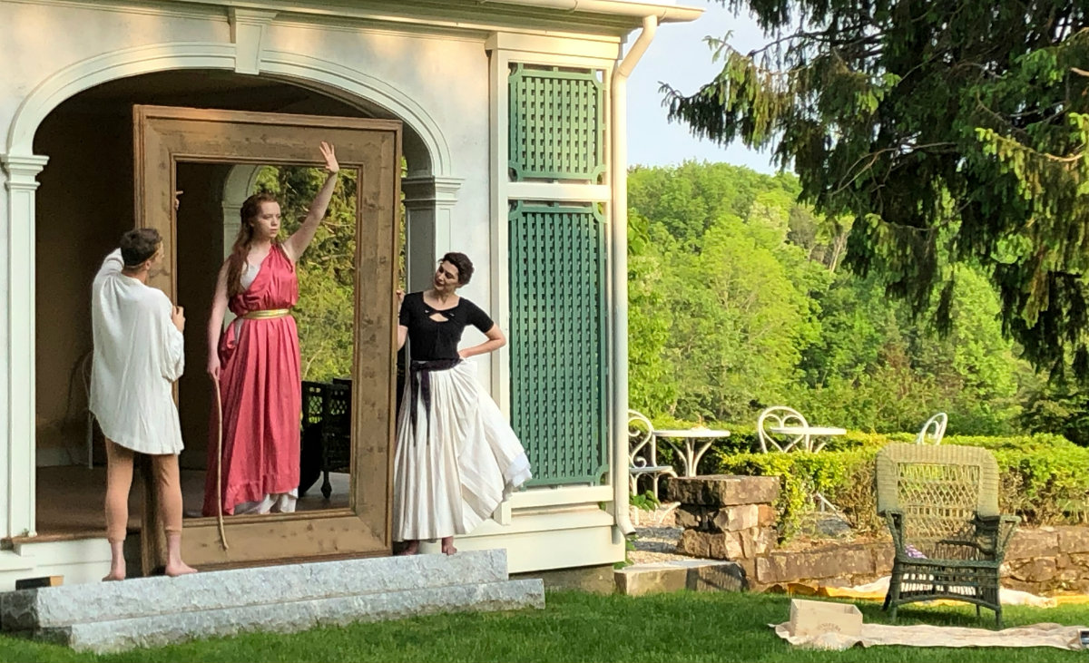 Chesterwood Executive Director Donna Hassler said in her opening remarks that 'French loved a party.' He designed the frame used in the event's tableaux vivant.