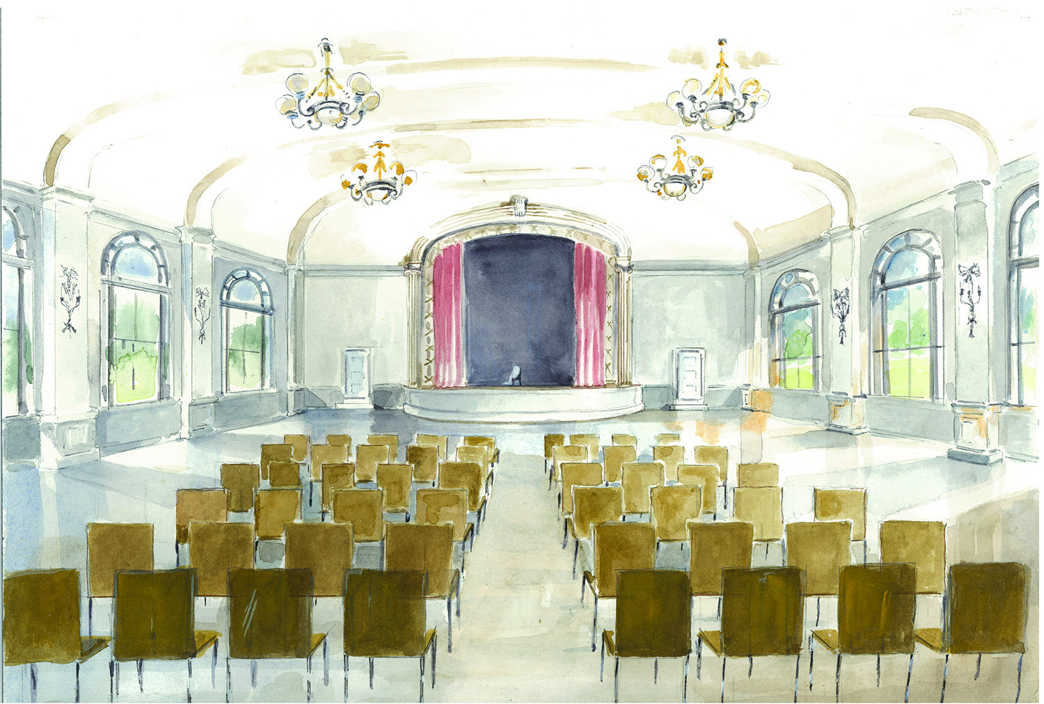 The proposed restored auditorium in the Thorne Building