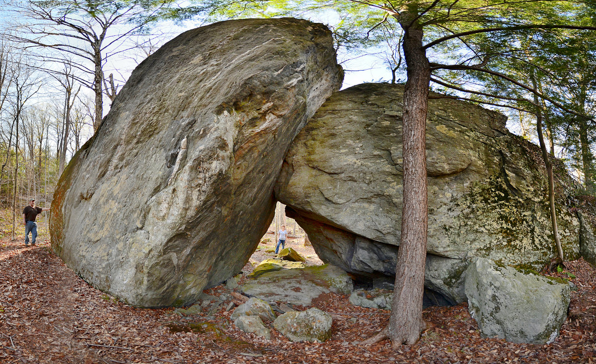 "The Titanic" is one of the largest glacial erratics in the area, as tall as a three-story house leaning upon a two-story house. This was not easily located, taking four trips to find. Berkshire Destinations has many maps, GPS and directions making all locations easier to find. "The Titanic" is one of the largest glacial erratics in the area, as tall as a three-story house leaning upon a two-story house. This was not easily located, taking four trips to find. Berkshire Destinations has many maps, GPS and directions making all locations easier to find.