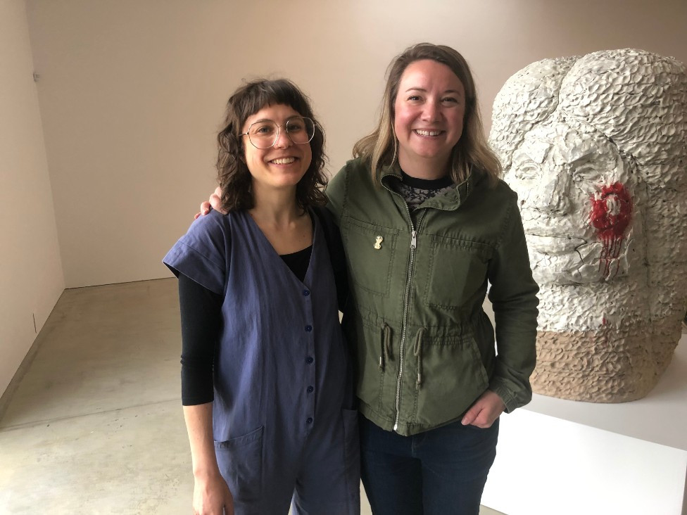 Artists Amelia Toelke and Ellie Kreischer