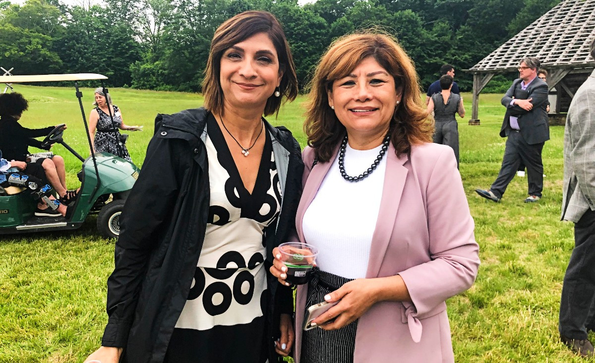 Veronica Torres Martin from Chile and Janina Sulca from Peru, both of whom work at Berkshire Health Systems