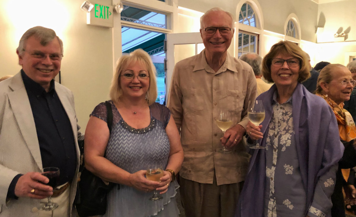 Board member Trevor Forbes with Denise Forbes, Jerry Dreher and Joanne Dreher.