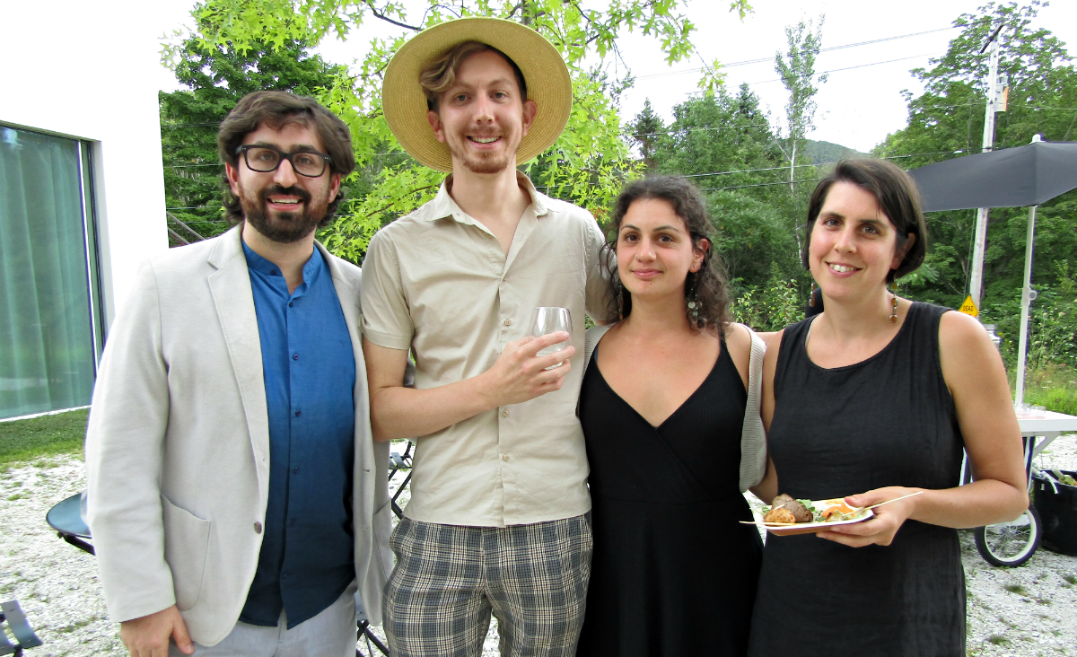 Composer Matti Kovler, Mikey&nbsp;Smythe, Michelle Kaplan, TurnPark's program and outreach coordinator,&nbsp;and Maddie Elling of Hosta Hill