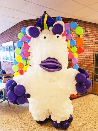 The Unicorn costume (there's a person under there)